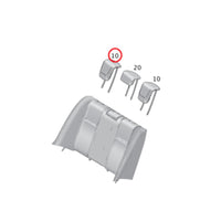 Genuine Mercedes-Benz Rear Seat Headrest Third Row (2012-2015) OE 16697005508P26