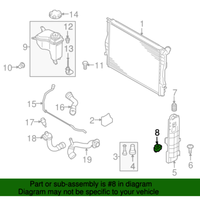New Genuine BMW Rubber Mounting (2006-2008) OE 17117525267