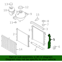New Genuine BMW Covering Right (2019-2023) OE 17118655769