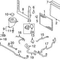 New Genuine BMW Coolant Hose (2010-2014) OE 17127589729