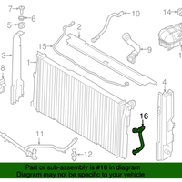 New Genuine BMW Coolant Hose (2014-2016) OE 17127627509