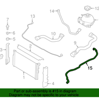 New Genuine BMW Coolant Hose (2014-2018) OE 17127811133