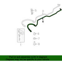 New Genuine BMW Transmission Oil Cooler Line (2007-2010) OE 17223452397