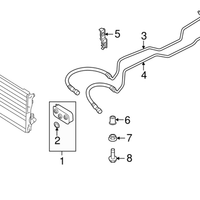 New Genuine BMW Transmission Oil Cooler Line (2007-2010) OE 17223452397
