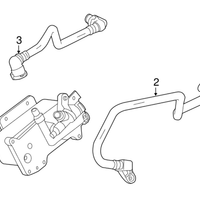 New Genuine BMW Transmission Oil Cooler Line (2012-2016) OE 17227619744