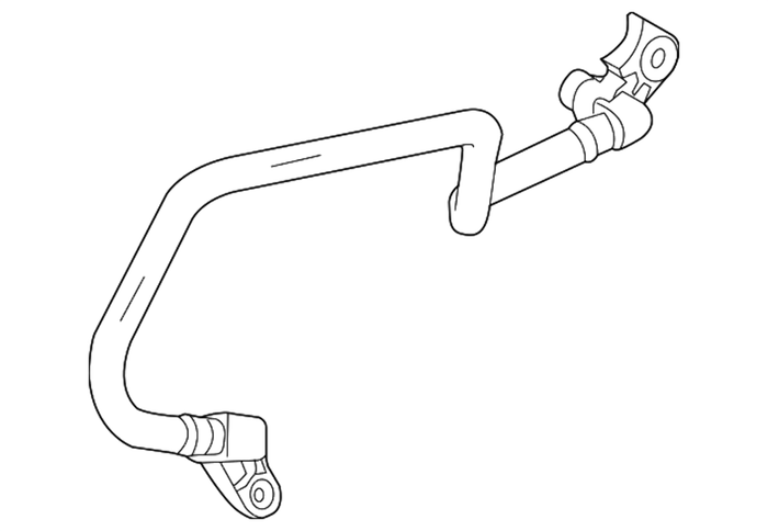 New Genuine BMW Transmission Oil Cooler Line (2012-2016) OE 17227619744