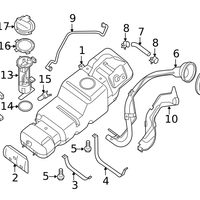 New Genuine Nissan Hose-Filler OE 172281PA0A
