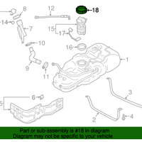 Genuine Nissan Fuel Gauge Plate-Lock OEM 173431HJ0A