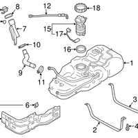 New Genuine Nissan Pin-Fuel Cap Mounting 174291BB0A / 17429-1BB0A OEM