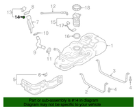 New Genuine Nissan Pin-Fuel Cap Mounting 174291BB0A / 17429-1BB0A OEM