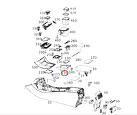 New Genuine Mercedes-Benz Center Console Cup Holder Black OE 17668002109H68