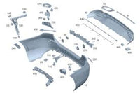 Genuine Mercedes-Benz Rear Bumper Carrier Lower (2019-2022) OE 177885060364