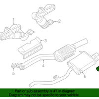 New Genuine BMW Tailpipe Tip Chrome (1999-2002) OE 18120000794