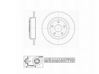 New Mopar Rear Brake Disc Rotor bproauto (2011-2020) 1BP00016AA