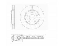 New Front Brake Disc Rotor Caravan Journey Ram Routan bproauto (2008-2016)