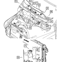New Genuine Mopar Blade Wiper 2005-2005 OE 1AMWC024AA