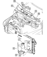 New Genuine Mopar Blade Wiper 2005-2005 OE 1AMWC024AA