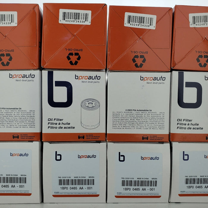 New Engine Oil Filter Assembly bproauto Set (x12) (1981-2025) 1BP00465AA