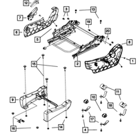 New Genuine Mopar Seat Trim Shield Passenger Outboard (2011-2020) OE 1JB12DX9AB