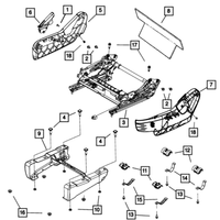 New Genuine Mopar Shield Passenger Outboard OE 1JB26DX9AA