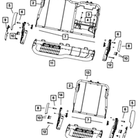 New Genuine Ram Rear Seat Track Cover Trim Right (2018-2024) OE 1NN46TX7AA