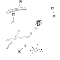 New Genuine Jeep Wrangler Hook Grocery Bag (2011-2016) OE 1RK43DX9AB