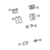 New Genuine Mopar Bezel Switch OE 1RP75DX9AC