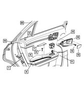 New Genuine Mopar Plug Armrest OE 1SE59DX9AA