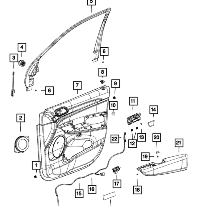 New Genuine Mopar Cover Screw 2015-2023 OE 1SW16DX9AB