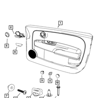 New Genuine Mopar Plug Armrest 2012-2019 OE 1TH68JXWAA