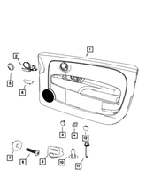 New Genuine Mopar Plug Armrest 2012-2019 OE 1TH68JXWAA
