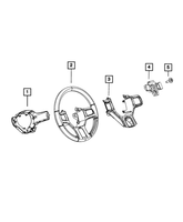 New Genuine Mopar Cover Steering Wheel Back 2013-2022 OE 1YH75DX9AC