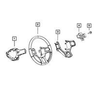New Genuine Mopar Bezel Steering Wheel Switch 2012-2022 OE 1YH76DX9AA