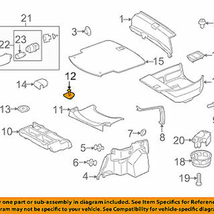 New Genuine Mercedes-Benz Floor Cover Rivet 2039900092 OEM