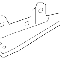 Genuine Mercedes-Benz Hood Hinge Support Left OE 2048801128