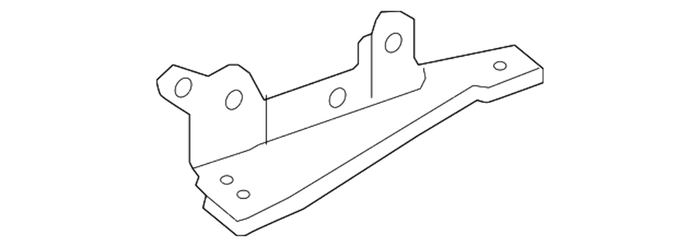 Genuine Mercedes-Benz Hood Hinge Support Left OE 2048801128