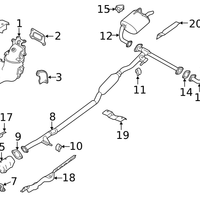 New Genuine Nissan Mounting-Exhaust 206516CA0A / 20651-6CA0A OEM
