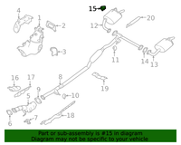 New Genuine Nissan Mounting-Exhaust 206516CA0A / 20651-6CA0A OEM