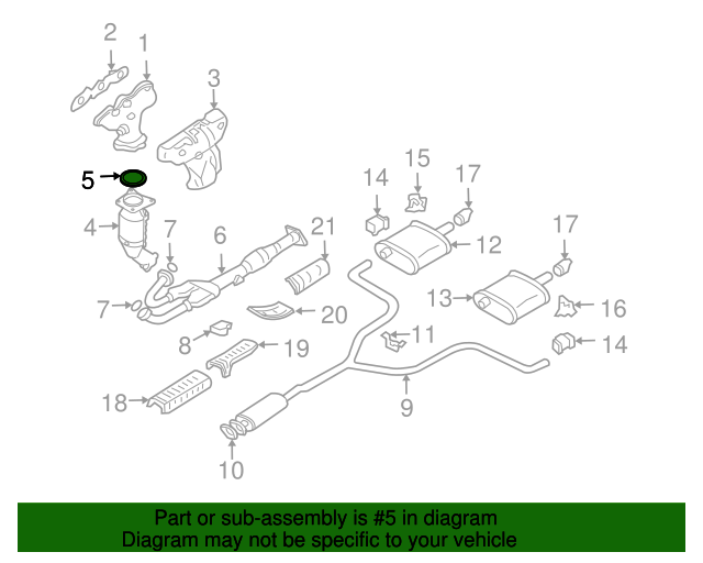 New Genuine Nissan Gasket - Exhaust 206918J100 / 20691-8J100 OEM