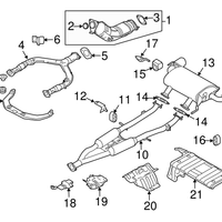 New Genuine Nissan / Infiniti Bracket-Exhaust Mounting 20722AF400 OEM