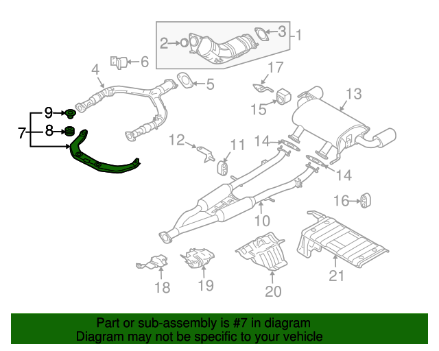 New Genuine Nissan / Infiniti Bracket-Exhaust Mounting 20722AF400 OEM