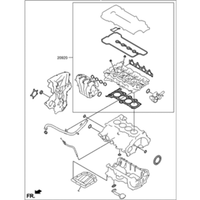 New Genuine Hyundai Engine Overhaul Gasket Kit (2011-2020) OE 209102BB03
