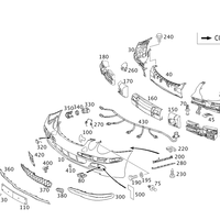 New Genuine Mercedes-Benz Front Bumper Parking Aid Wiring Harness (1994-2009) OE
