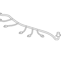 New Genuine Mercedes-Benz Front Bumper Parking Aid Wiring Harness (1994-2009) OE