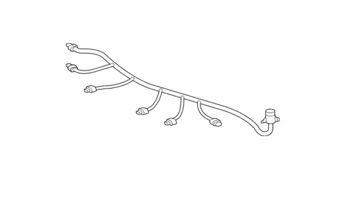 New Genuine Mercedes-Benz Front Bumper Parking Aid Wiring Harness (1994-2009) OE