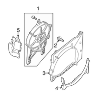 Genuine Nissan Pathfinder Radiator Fan Shroud Lower (2007-2012) OE 21477ZS00A