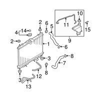 New Genuine Nissan Hose Radiator,Upper 21501EL000 / 21501-EL000 OEM