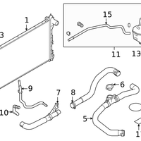 New Genuine Nissan Upper Radiator Mounting Bracket (2019-2025) OE 215426CA0A