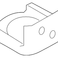 New Genuine Nissan Upper Radiator Mounting Bracket (2019-2025) OE 215426CA0A