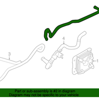 New Genuine Nissan Hose-Oil Cooler,Auto Transmission 216314BA0A OEM